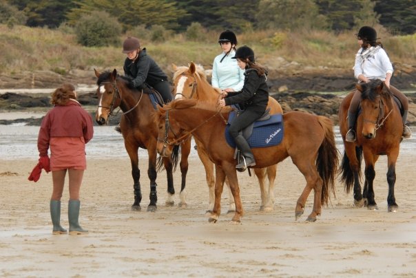 Enseignante d'équitation en centre équestre