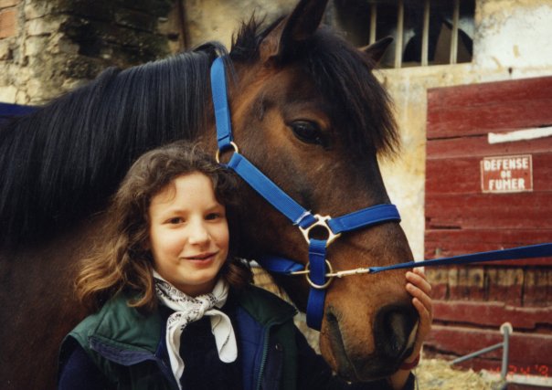 Charlotte à poney